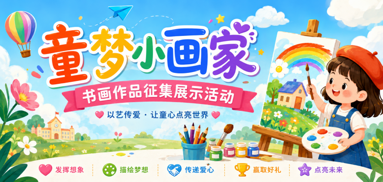 童梦小画家活动海报